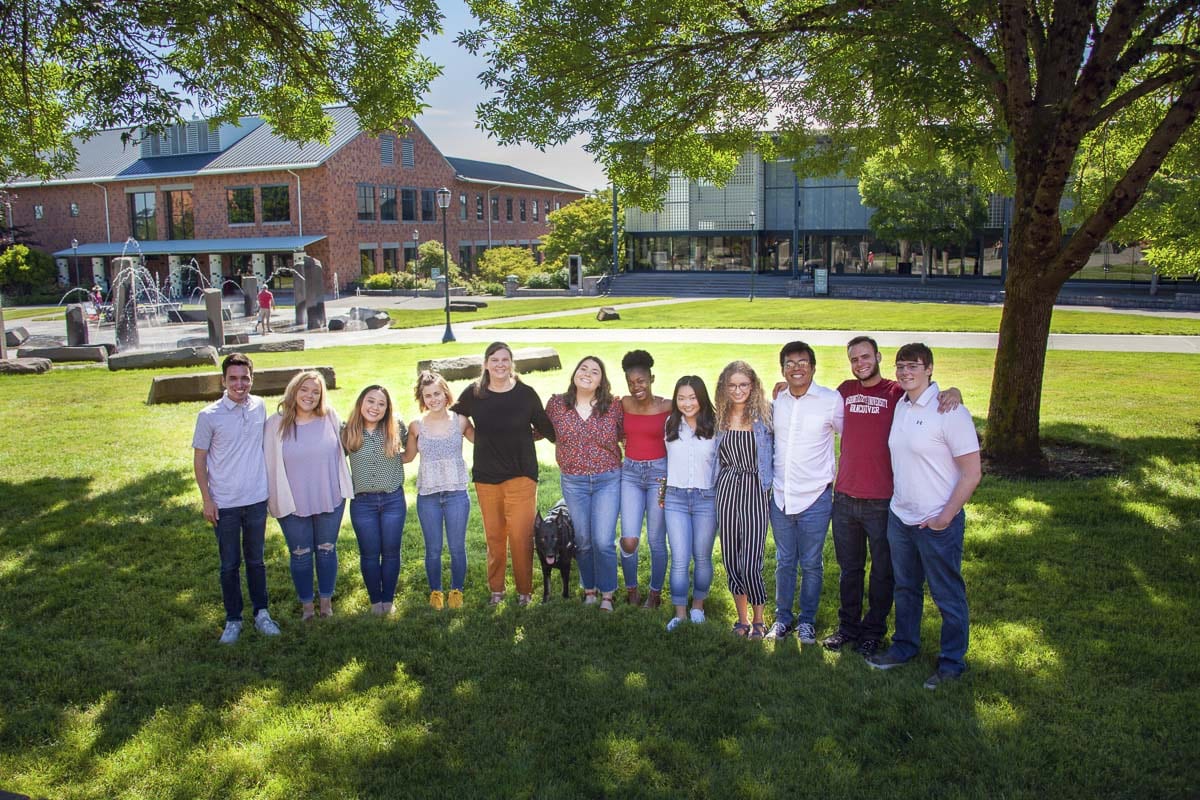 Vince Chavez (third from the right) poses here with the WSUV student ambassadors for 2019-20. Photo courtesy of WSUV