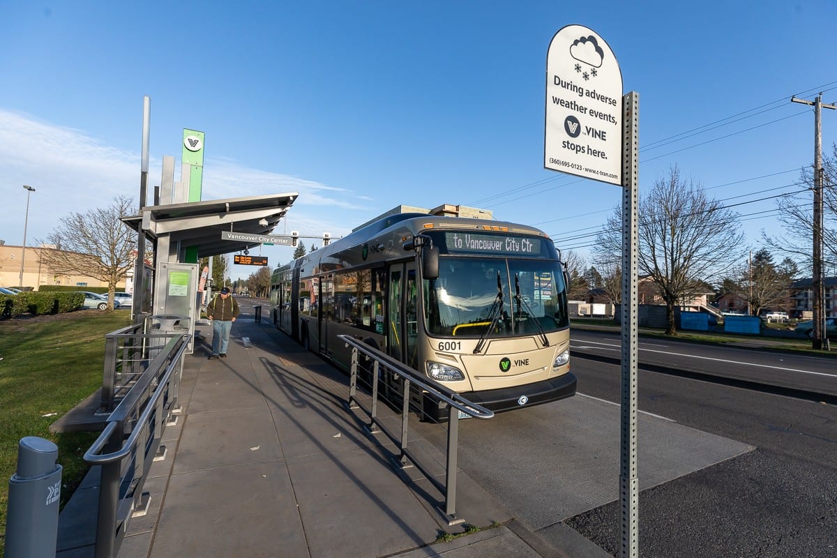 C-TRAN ridership is down 55.4 percent during the coronavirus pandemic, which officials of the agency say is the smallest decrease in Washington state. Photo by Mike Schultz