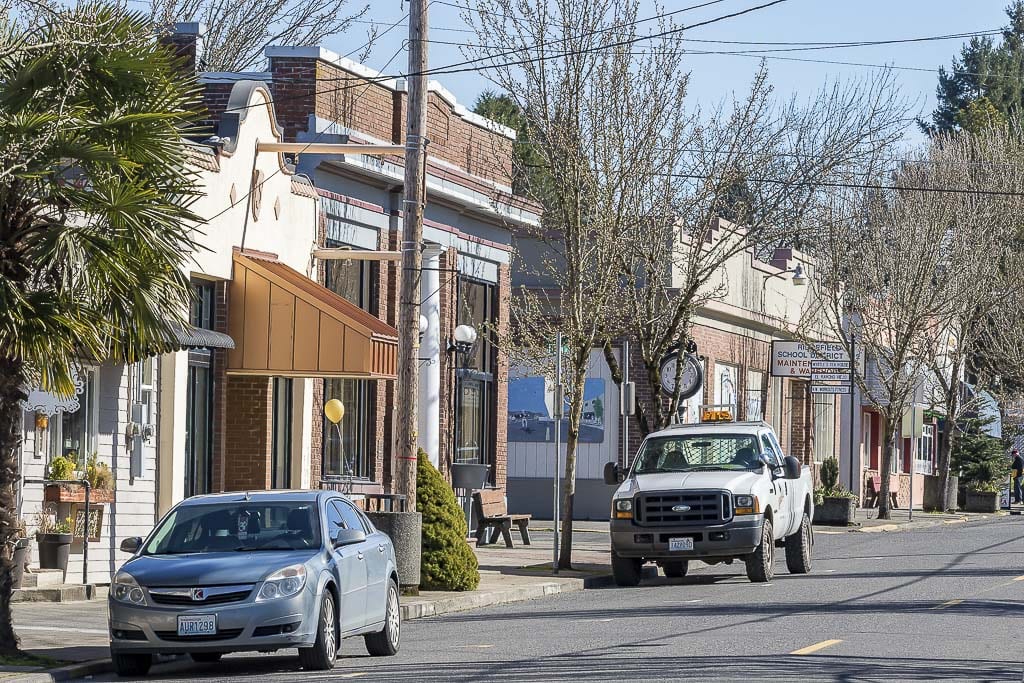 The city of Ridgefield just launched a “Shop Local and Save’’ Program. The city is offering utility rebates on water bills for local receipts. Photo by Mike Schultz