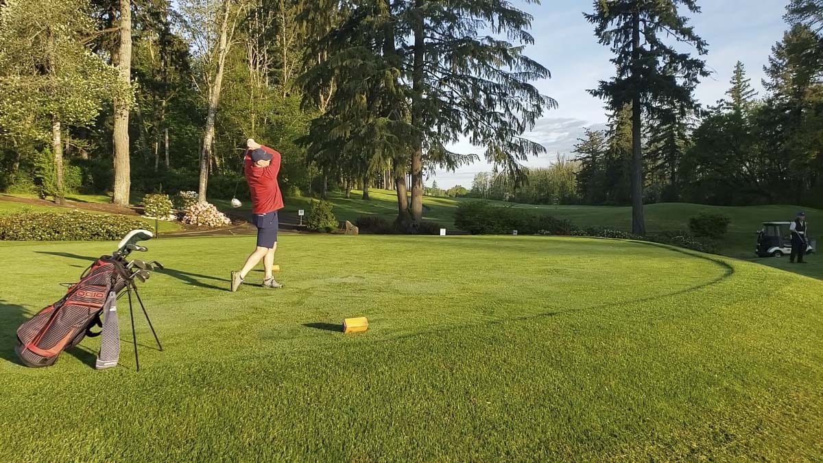 Washington golf courses, using social distance rules, were allowed to reopen Tuesday.