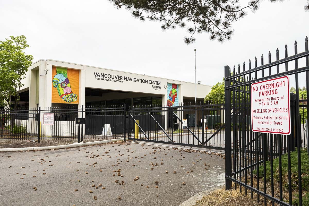 The Vancouver Navigation Center is located along Grand Boulevard and was in the process of changing management pre-COVID-19. Photo by Mike Schultz