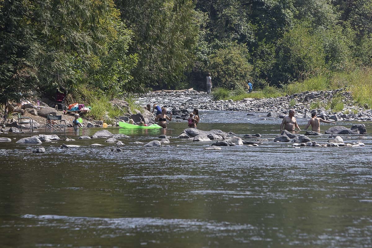 In addition to monitoring river conditions, Public Health officials urge people of all ages to follow these tips for safe swimming and recreating in all bodies of water. Photo by Mike Schultz