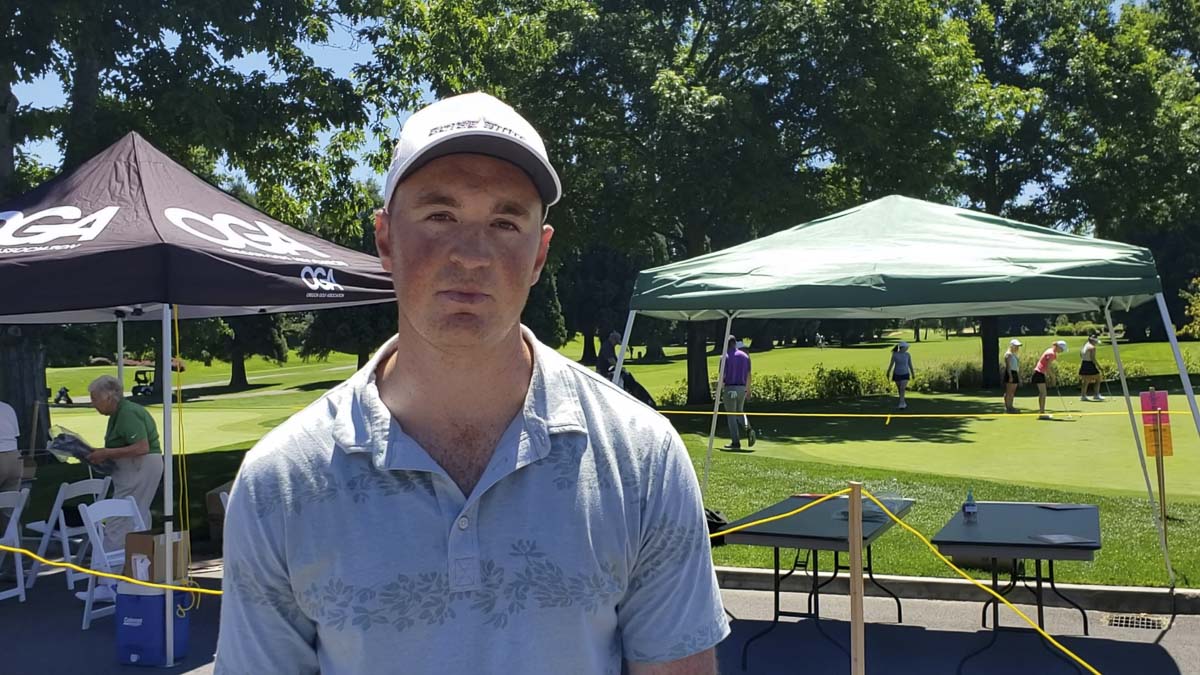 Bryan Humphreys, a former Camas Papermaker who now plays for Boise State, said the Oregon Amateur is his first event since college sports were called off during the pandemic. Photo by Paul Valencia