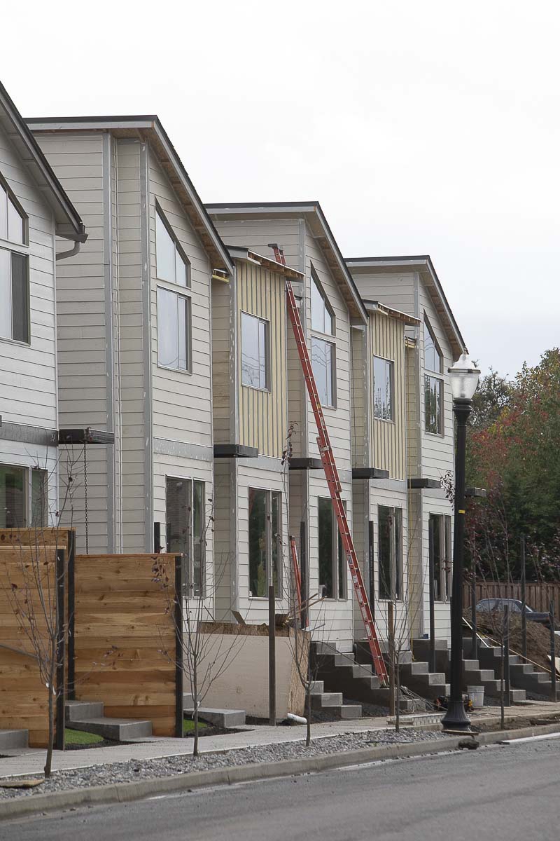 Duplexes under construction in Clark County. Photo by Mike Schultz
