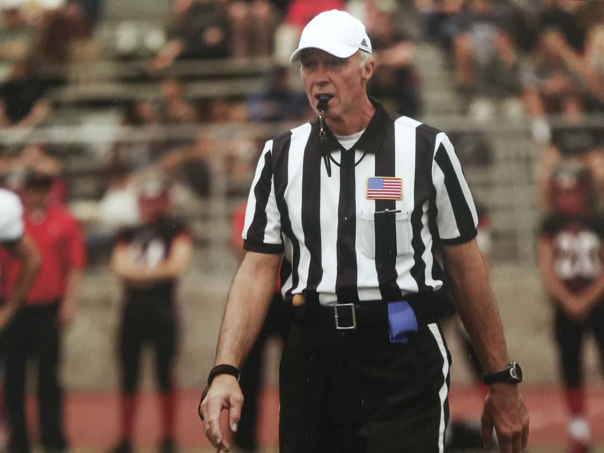 Bruce Hermansen was the referee for the Patriots-Ravens game on Sunday Night Football back in 2012. It would be his last game in the NFL. Photo courtesy Hermansen family