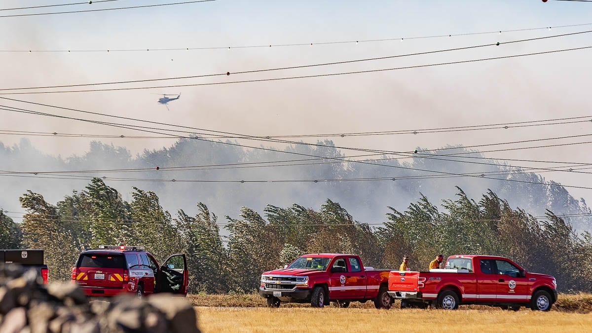 Fire marshals in Clark County and the cities of Vancouver and Battle Ground have announced decisions to lift recreational burn bans in the area. Most of the bans were issued on Sept. 8 after weather and winds led to fires throughout the region. Photo by Mike Schultz