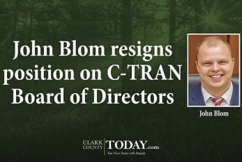 John Blom resigns position on C-TRAN Board of Directors