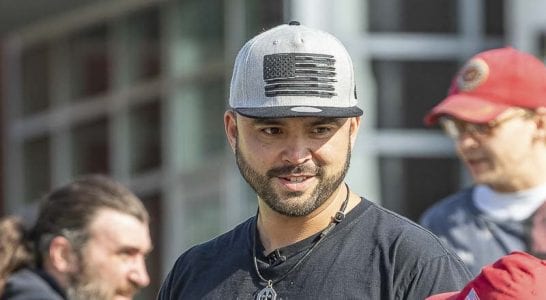 Camas resident Joey Gibson, the leader of the Patriot Prayer organization, spoke publicly for the first time Monday afternoon about the shooting death of his friend Aaron Danielson Saturday evening in downtown Portland.