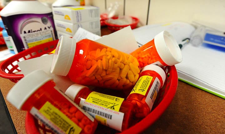 Processed medications await pick up at the pharmacy on Ellsworth Air Force Base, S.D., Oct. 25, 2011. Pharmacists in the 28th Medical Support Squadron carefully screen all medications to ensure quality product is supplied to their patients.