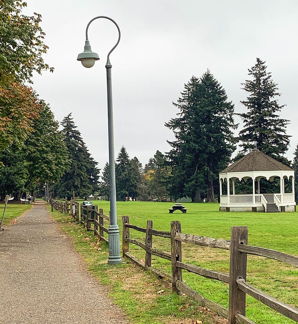 This walkway/trail along Officers Row in Vancouver is scheduled to be repaved. Photo courtesy of city of Vancouver