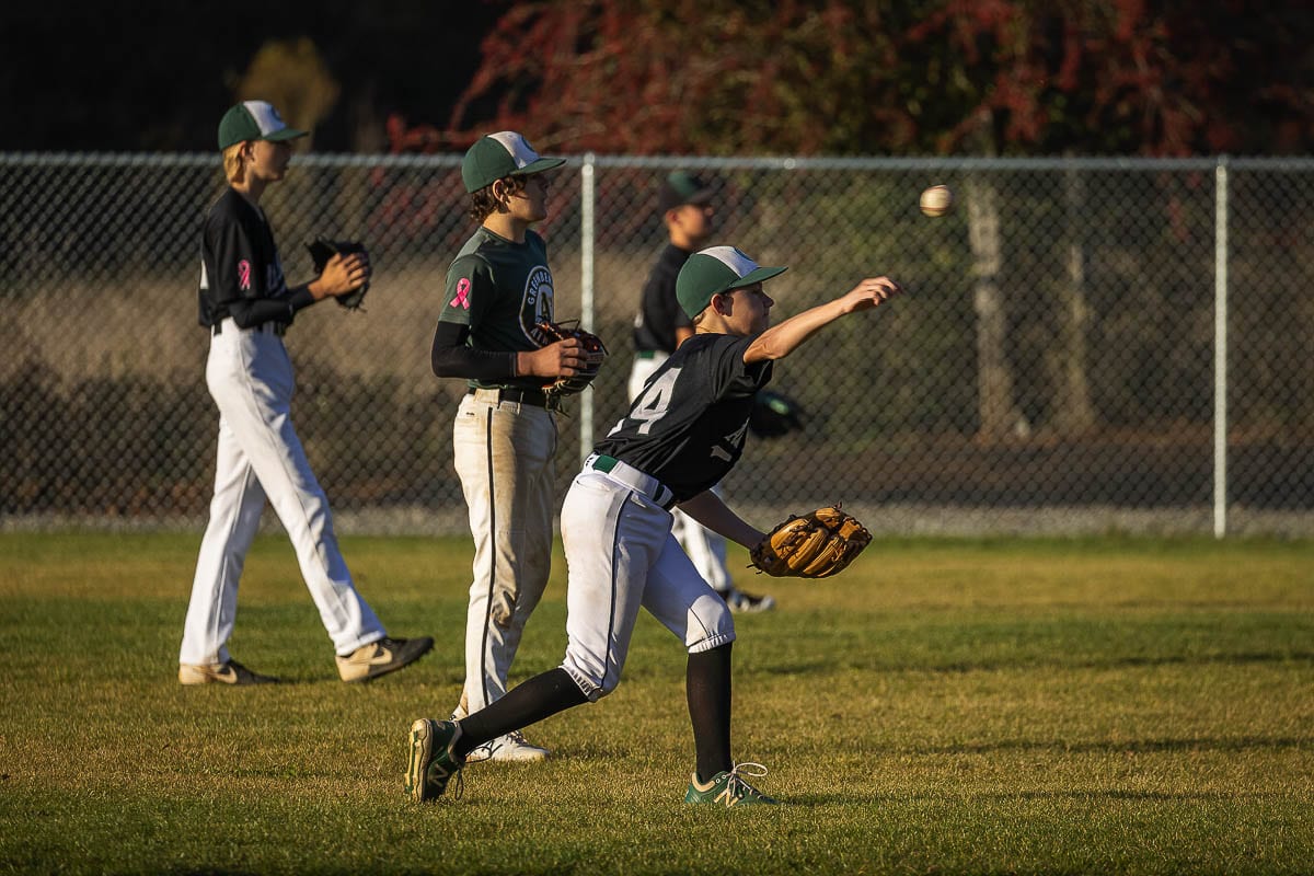 The Greenberry Athletics club warms up for a recent intersquad game at the club’s new field in Camas. Photo by Mike Schultz