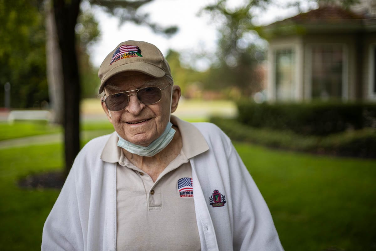 Edgar W. Haley, 98, is a World War II vet living in Vancouver. Photo by Jacob Granneman