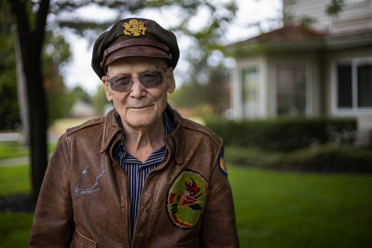 Harry Generaux, 97, flew 35 combat missions over 17 months during World War II. Photo by Jacob Granneman