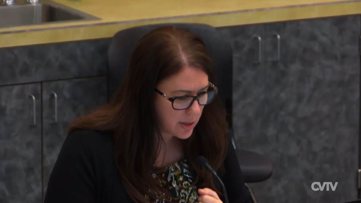 Clark County Interim Manager Kathleen Otto speaks during a County Council hearing earlier this year. Photo via Clark-Vancouver Television