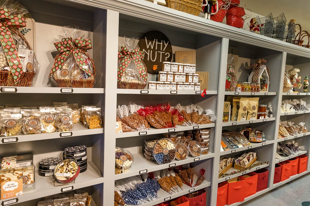 NW Nut seasonal shop is open through Dec. 24 in Ridgefield. Photo by Mike Schultz