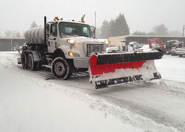 Vancouver Public Works crew and equipment respond during severe winter weather. Photo courtesy of city of Vancouver
