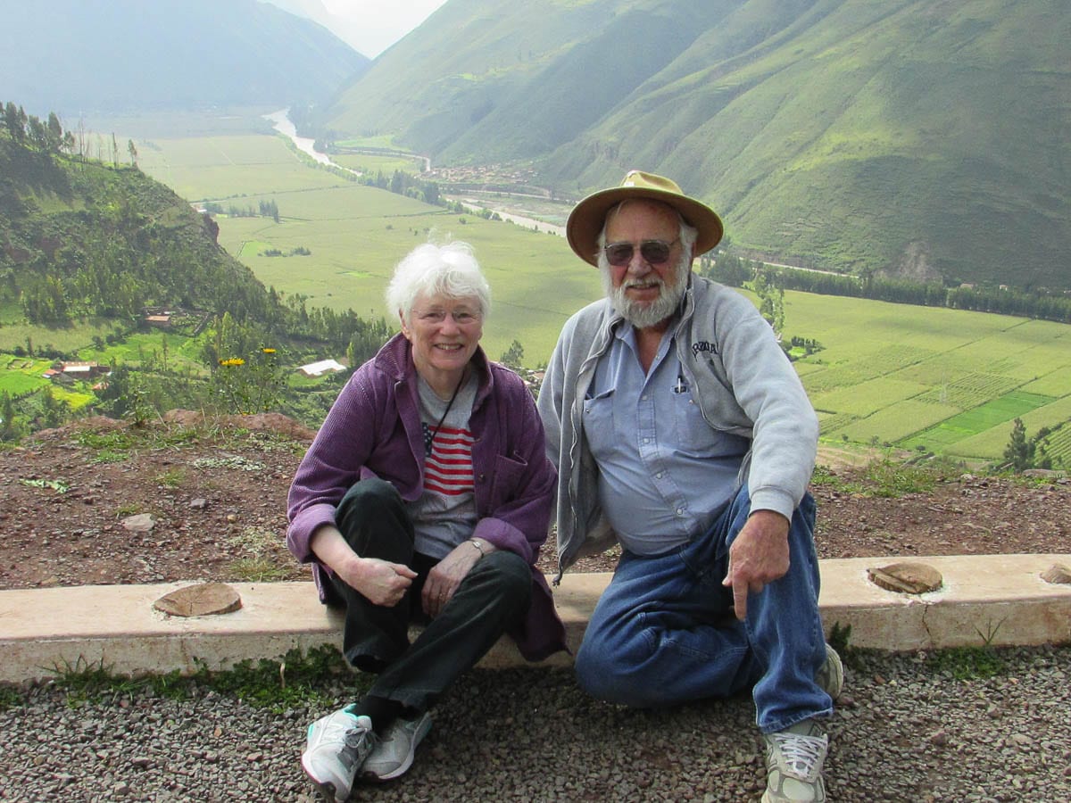 Dave and Helen Alt during their trip to Peru and Machu Picchu. Photo by Helen Alt