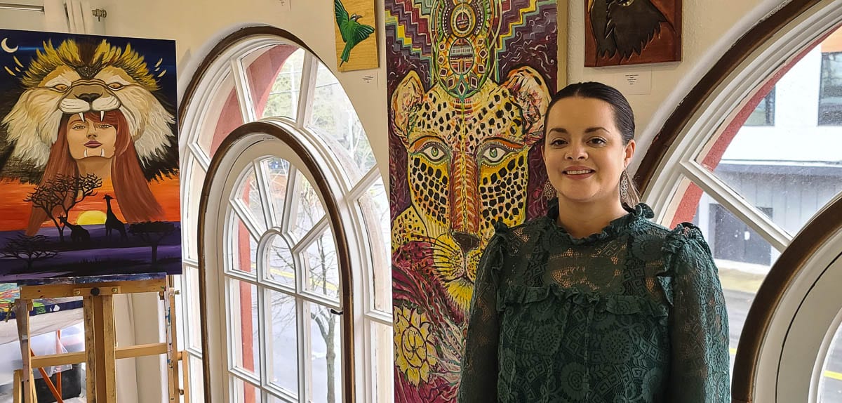 Malee Octavia opened Phoenix Rising Art Gallery last summer with the goal to highlight local artists. Photo by Paul Valencia