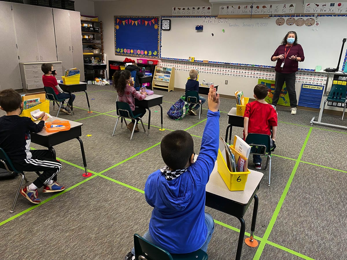The Washougal School District will expand its hybrid learning model this week. The district’s timeline calls for grade six to begin the hybrid model starting Thursday. Photo courtesy of Washington School District