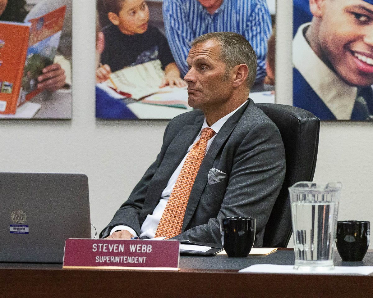 The Vancouver Public Schools Board of Directors reached an agreement with Dr. Steven Webb to move his retirement date up, effective immediately. File photo