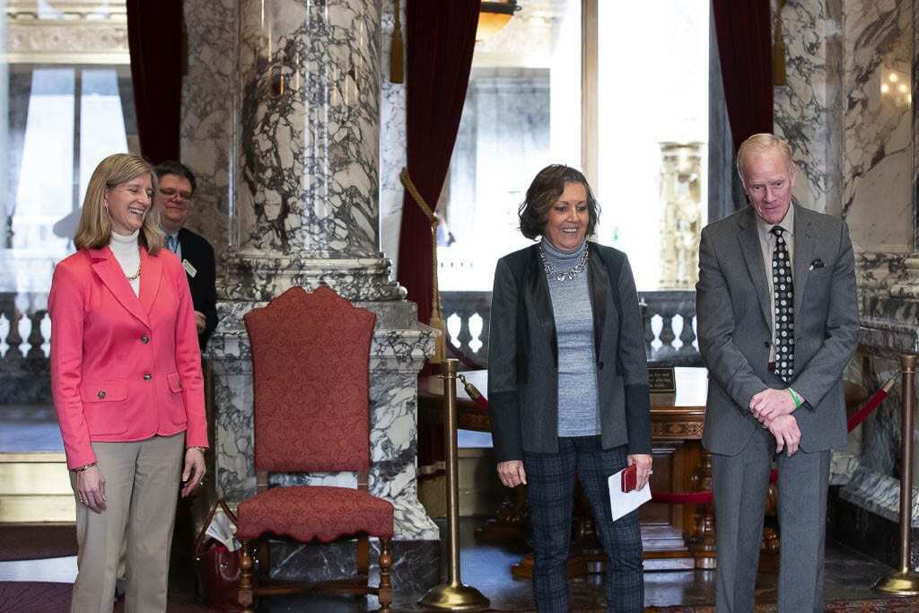 Reps. Vicki Kraft, Paul Harris and Sen. Lynda Wilson, all Republican legislators from the 17th District, spoke about multiple issues for 75 minutes during Monday’s virtual town hall. Photo courtesy of Washington State House Republican Communications.