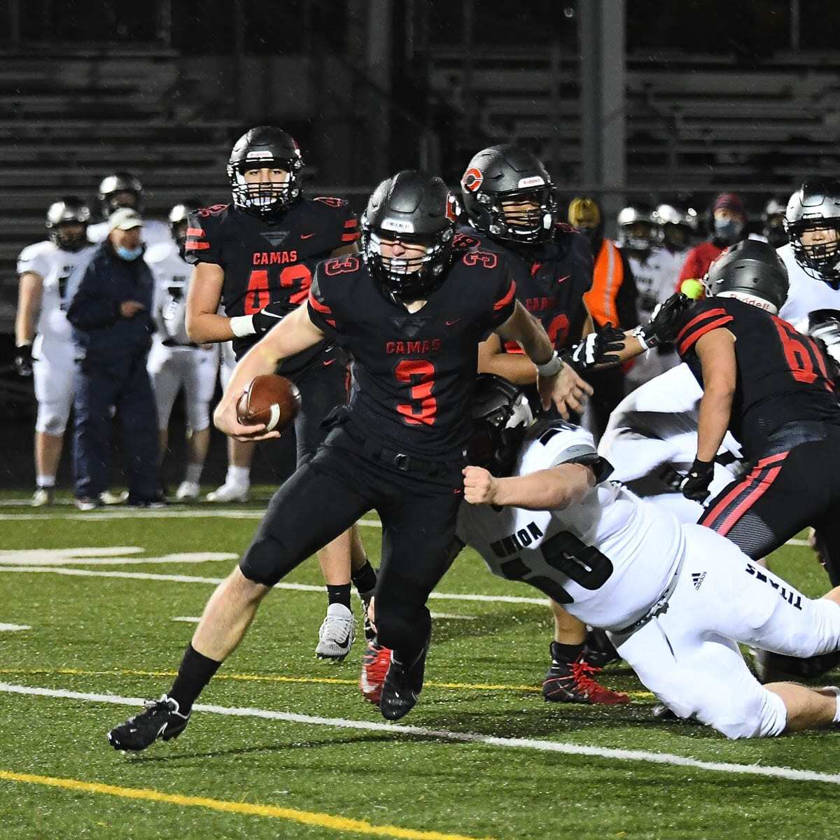 Jake Blair said he takes pride in representing not just his team but the community as the quarterback at Camas. Photo courtesy Kris Cavin