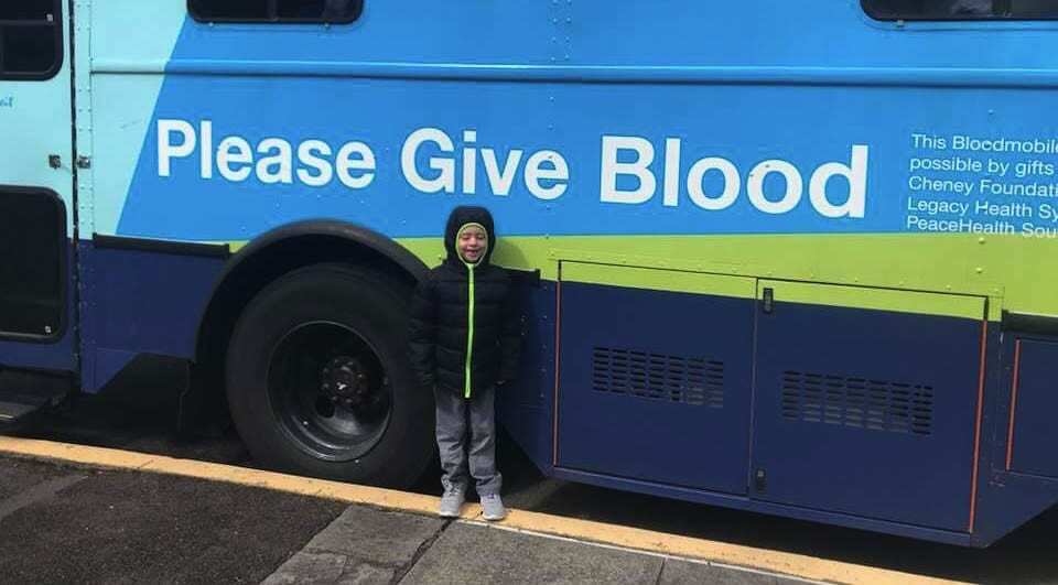 Declan Reagan had 76 red blood transfusions during his battle with cancer. The blood extended his life five months, allowing for more precious memories for his family. Photo courtesy Lauren Reagan