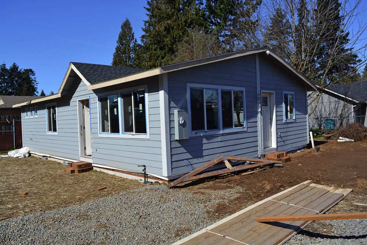 Evergreen Habitat for Humanity brought visitors into this future home, 9814 N.E. 69th Street in Vancouver, on a Facebook Live virtual tour Thursday as part of International Women’s Build Week. Photo by Dan Trujillo.