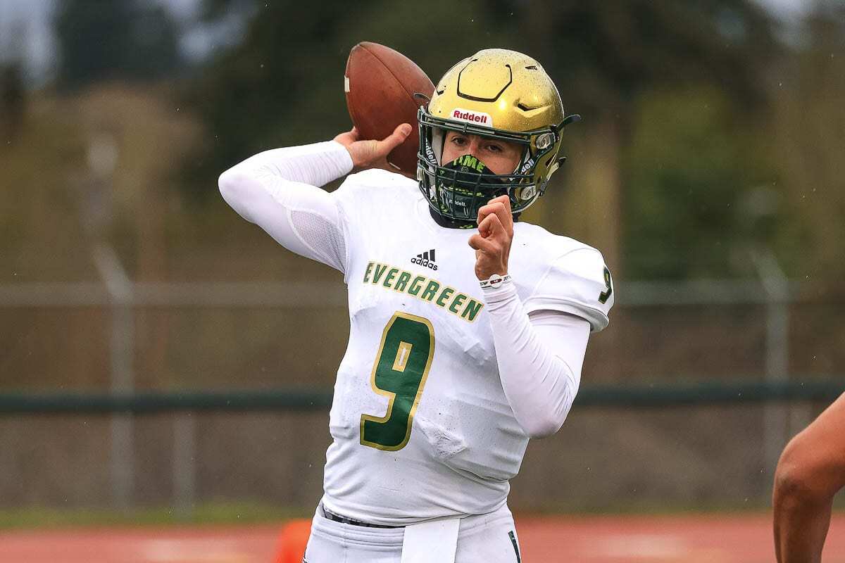 JJ Woodin moved to Vancouver from Oregon last winter, and he is grateful he now has a chance to shine with the Evergreen Plainsmen. Photo by Mike Schultz