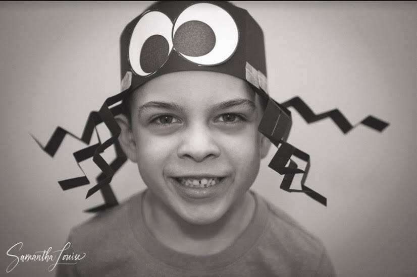 Nico Bolton models his cool spider hat project. Photo courtesy of Ridgefield School District, Union Ridge Elementary, Shandel Oderman