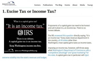 The Washington State Legislature has passed a state income tax on capital gains. Key differences exist between House and Senate versions that must be worked out before the end of the regular session Sunday. Citizens paying the tax would be required to provide a copy of their federal tax return. Graphic Washington Policy Center