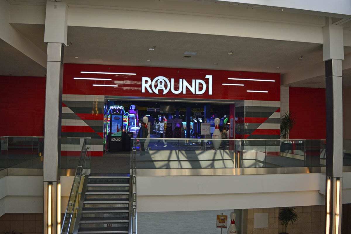 Guests can enter the new Round1 bowling and amusement center on the upper level of the Vancouver Mall. Photo by Dan Trujillo.