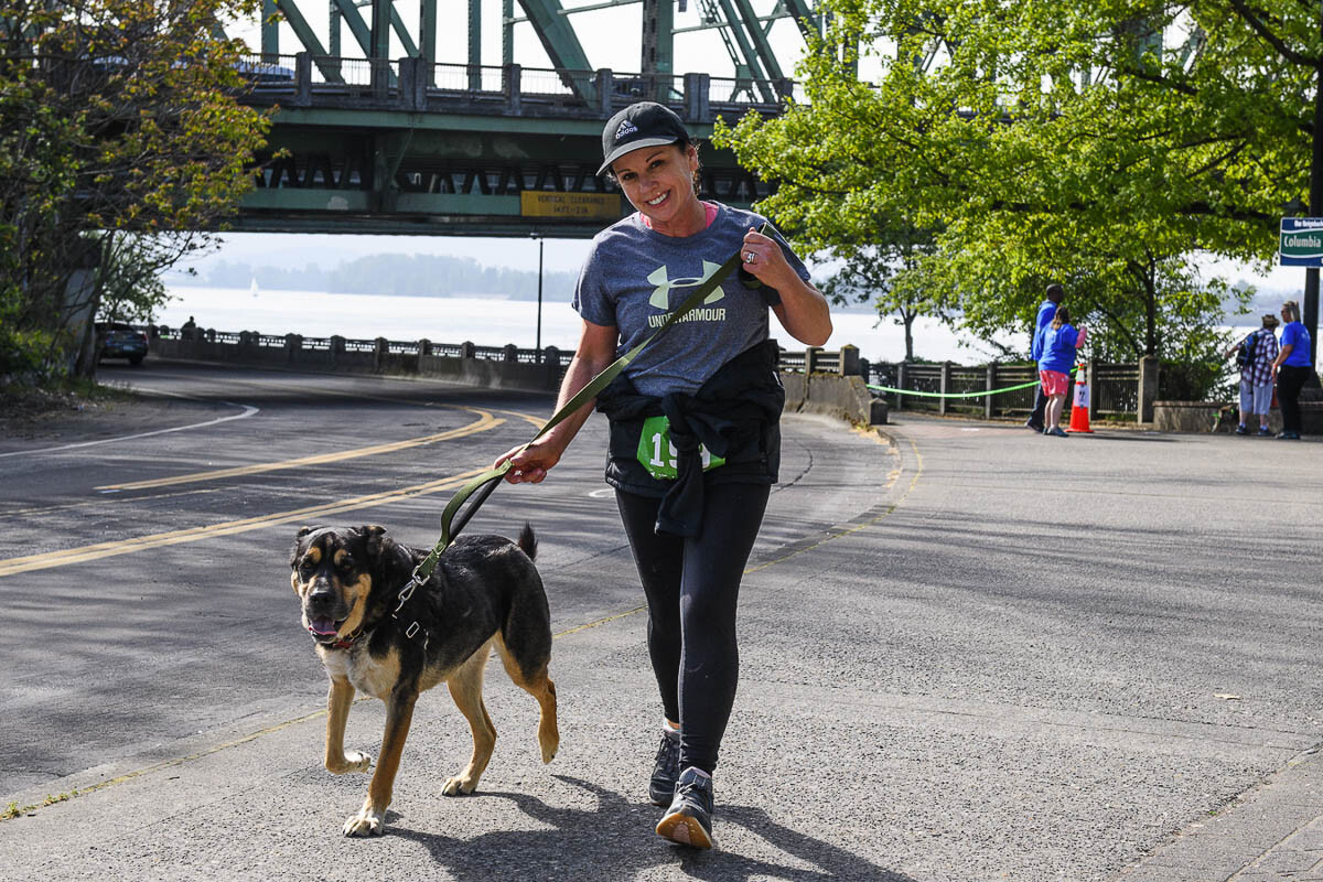 Fifteen HSSW sponsors and supporters teamed up to create seven interactive stops on the downtown walk route. Each stop highlights services and shows appreciation for Walk/Run registered participants and fundraisers. Photo courtesy of Humane Society for Southwest Washington