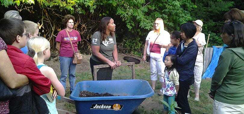 The four composting webinars will teach people how to keep food scraps out of the landfill by using their curbside composting cart or setting up successful composting systems at home. Three different home composting methods are highlighted. Photo courtesy of Clark County Master Composter Recyclers