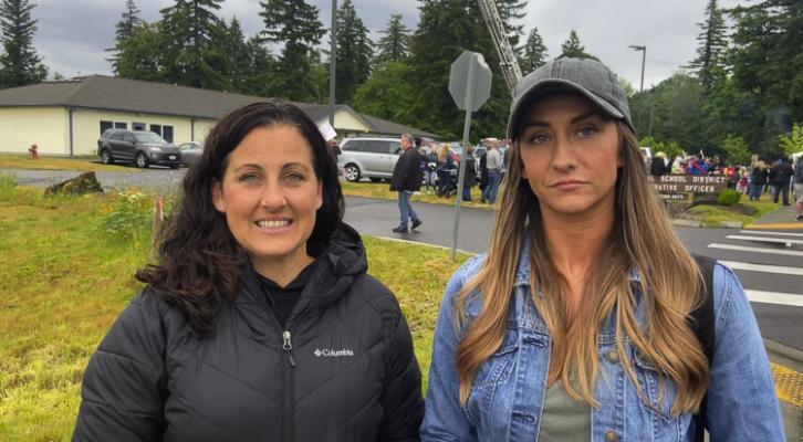 Washougal moms Patricia Bellamy and Melissa Mcilwain are at the center of a controversy stemming from a Washougal School Board meeting two weeks ago. Photo courtesy of Lacamas Magazine