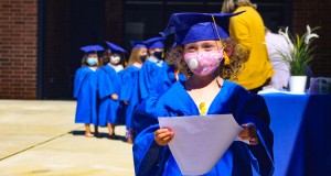 Preschooler Kyli Petrie graduating from Ridgefield's Early Learning Center. Photo courtesy of Ridgefield School District