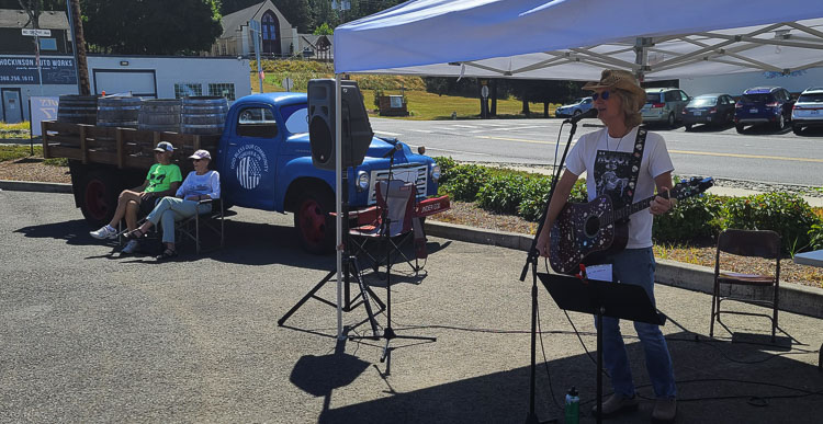 Kirby Swatosh provided live music at the Hockinson Berry Fest. Photo by Paul Valencia