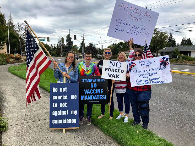 Many local employees face termination for their choice to decline a COVID-19 vaccination and PeaceHealth employees have the earliest deadline, today (Sept. 1). Photo courtesy of Jessica Wilkinson