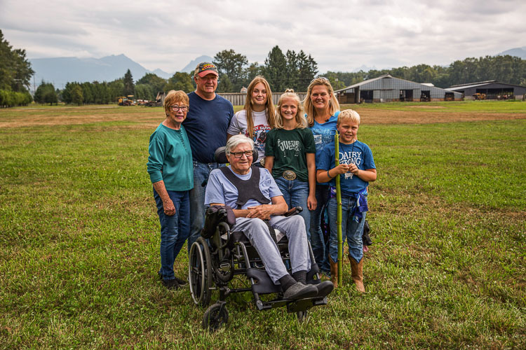 The Groeneveld Family are shown here at their family farm in Monroe, Wa. Photo courtesy Washougal School District