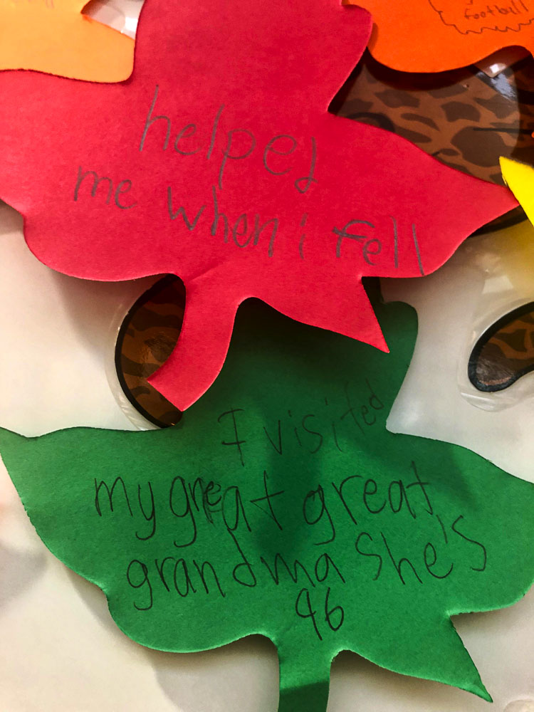 The students have found that they experience large and small acts of kindness every day. Photo courtesy Ridgefield School District