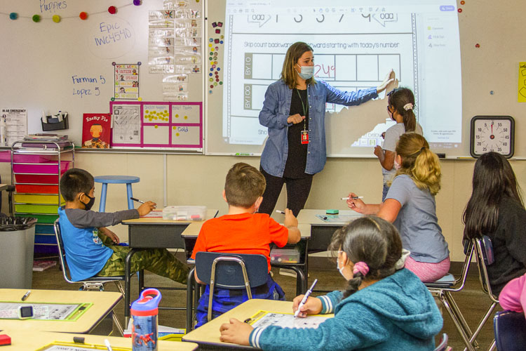 Woodland's Dual Language Program at Columbia Elementary School now serves grades K-3. Photo courtesy Woodland School District