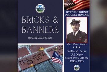 Battle Ground residents can honor military service with a commemorative brick or customized banner
