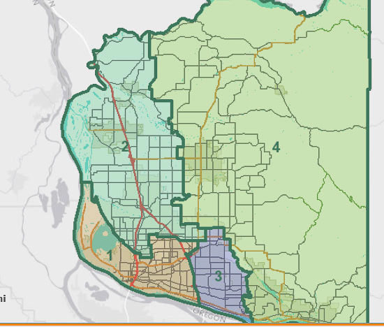 Story Clark County Today Current Council District Map 