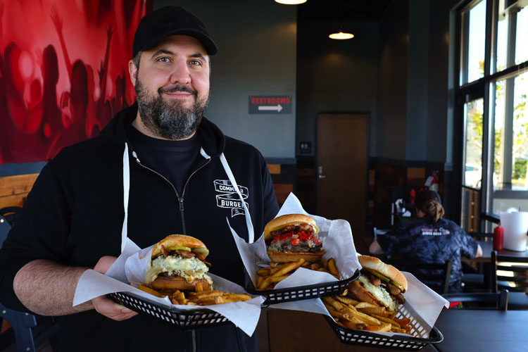 Nate Barile is the franchisee bringing the Portland burger brand to the Orchards area. Photo courtesy Killer Burger