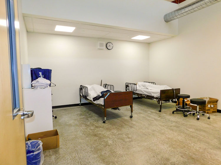 Students of health sciences have a simulated healthcare environment for classes, practices, and evaluations. Photo courtesy Ridgefield School District