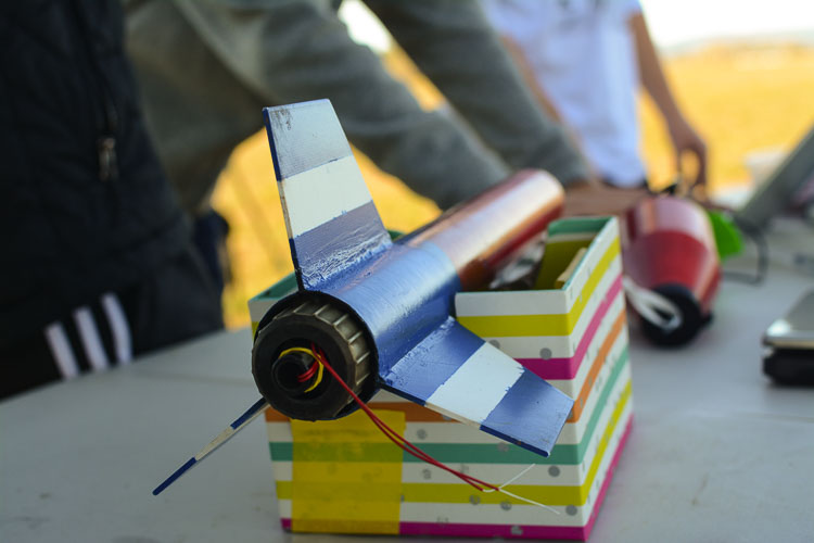 The Camas Rocketry Club designs, builds, and launches rockets. Photo courtesy Camas Rocketry
