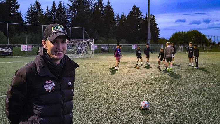 Jordan Hacker is the new coach of the Vancouver Victory men’s soccer club. Photo by Paul Valencia