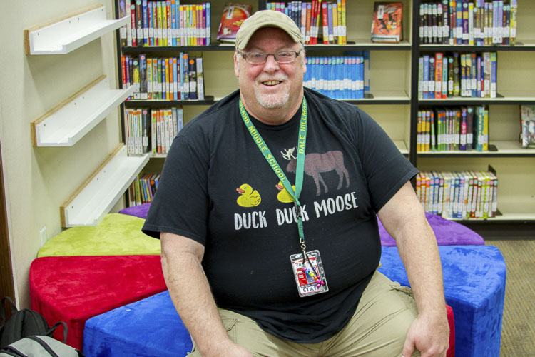 Dale Hillman has worked as a paraeducator at Columbia Elementary School for nearly 30 years. Photo courtesy Woodland School District