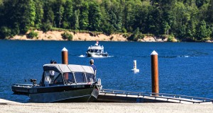 PacifiCorp contractors will be installing a new debris boom on the portion of Swift Reservoir above the Swift Camp boat launch to better manage the large woody debris that comes downstream and can endanger boaters and the operation of the dam and the Swift fish collector.