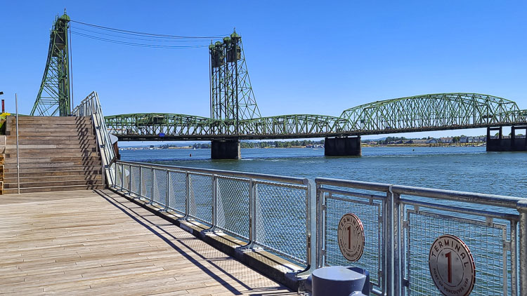 The Interstate Bridge, as seen from Rotary Way. Photo by Paul Valencia